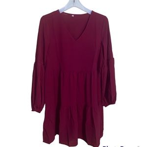 Maroon Mid Dress